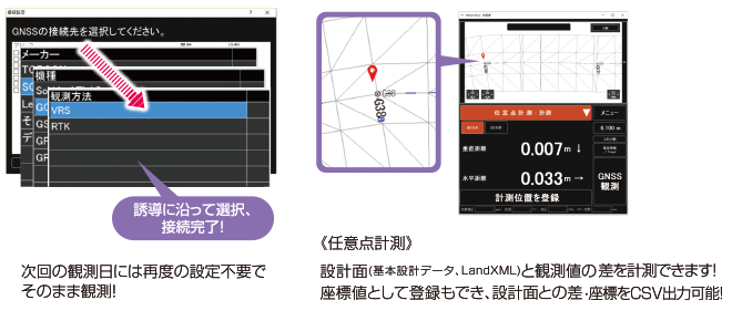 任意点計測をGNSSでも観測1